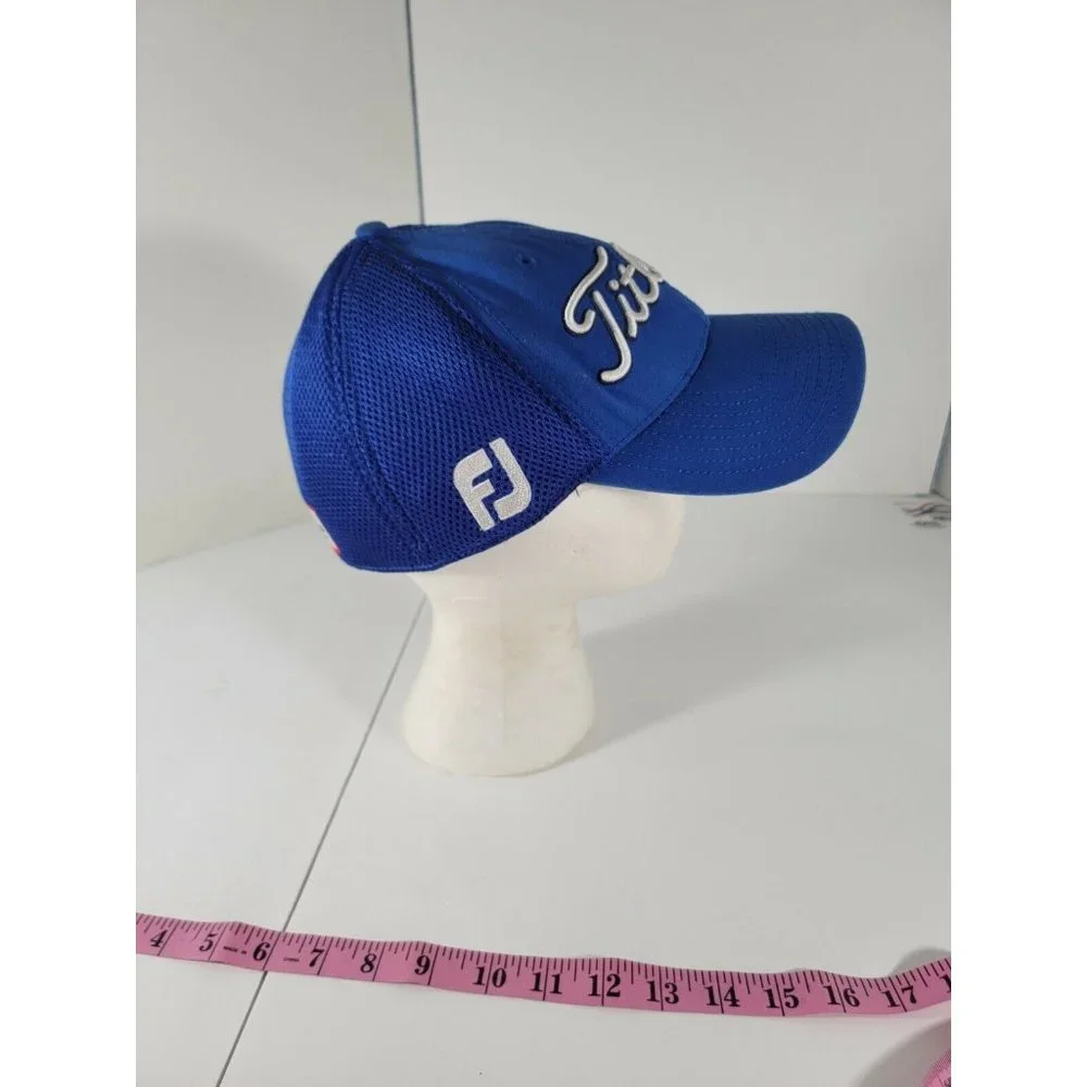 TITLEIST FootJoy Pro V1 Golf‎ Tour Baseball Hat Cap Fiitted Medium Large Blue